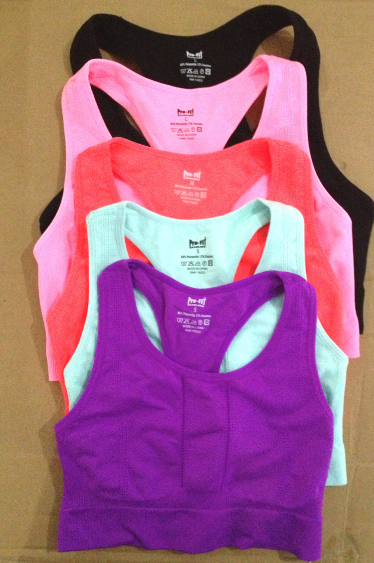 抗震跑步训练<em>文胸</em> 无钢圈运动<em>胸罩</em> 外贸少女士