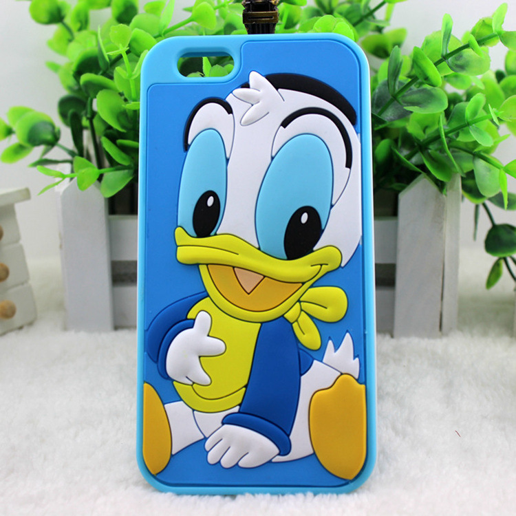 迪斯尼唐老鸭4.7寸苹果6彩边手机壳1