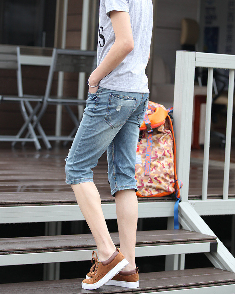 批发采购<em>男式牛仔</em>裤-2014<em>男式牛仔短裤</em>牛仔裤