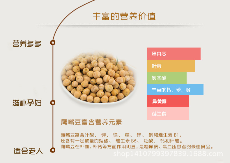 大量批发新疆木垒特级生鹰嘴豆500g袋装 天山奇豆