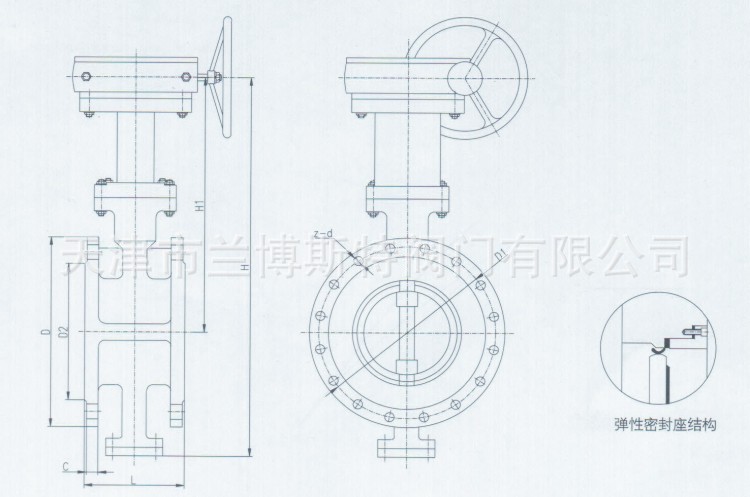 法蘭硬密封尺寸圖