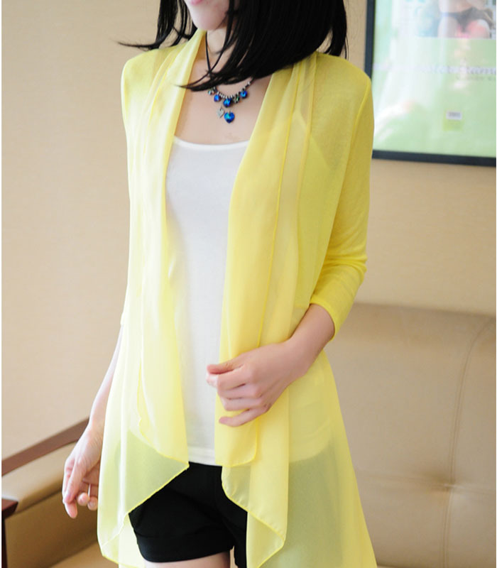 夏装防晒衣<em>七分袖</em>透明<em>外搭开衫</em>薄空调衫<em>开衫</em> 