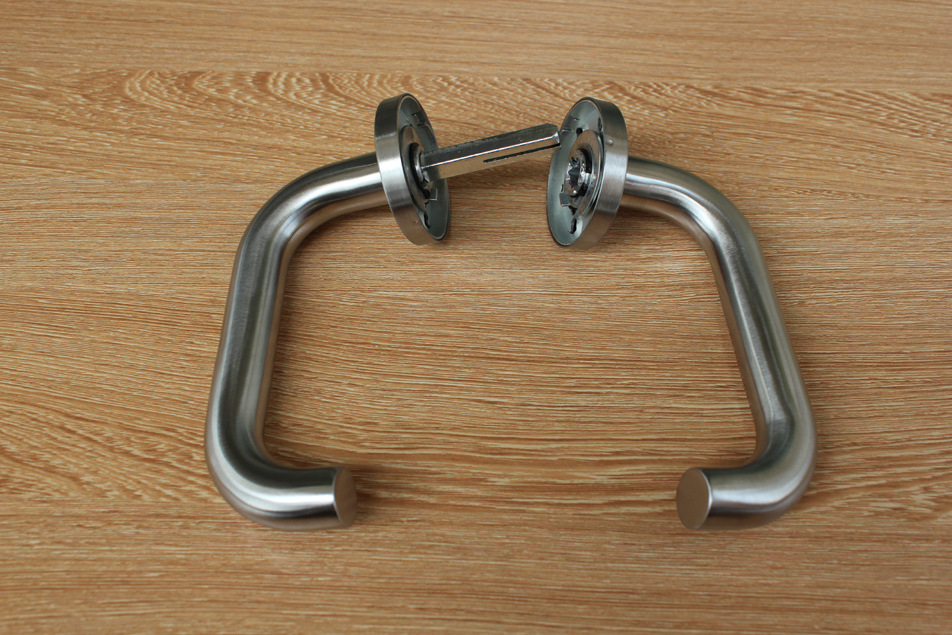 【厂家生产直销防火门豪华把手 304不锈钢房门