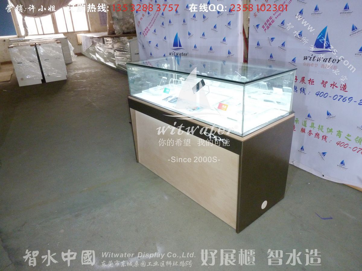 展示柜-2014最新上市OPPO原装手机玻璃柜台