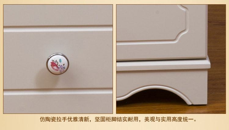 《厂价直销》田园家具实木床头柜简约床头柜象牙白质量保证