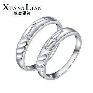 批发采购手链-炫恋银饰 情侣对戒 男款女款戒指