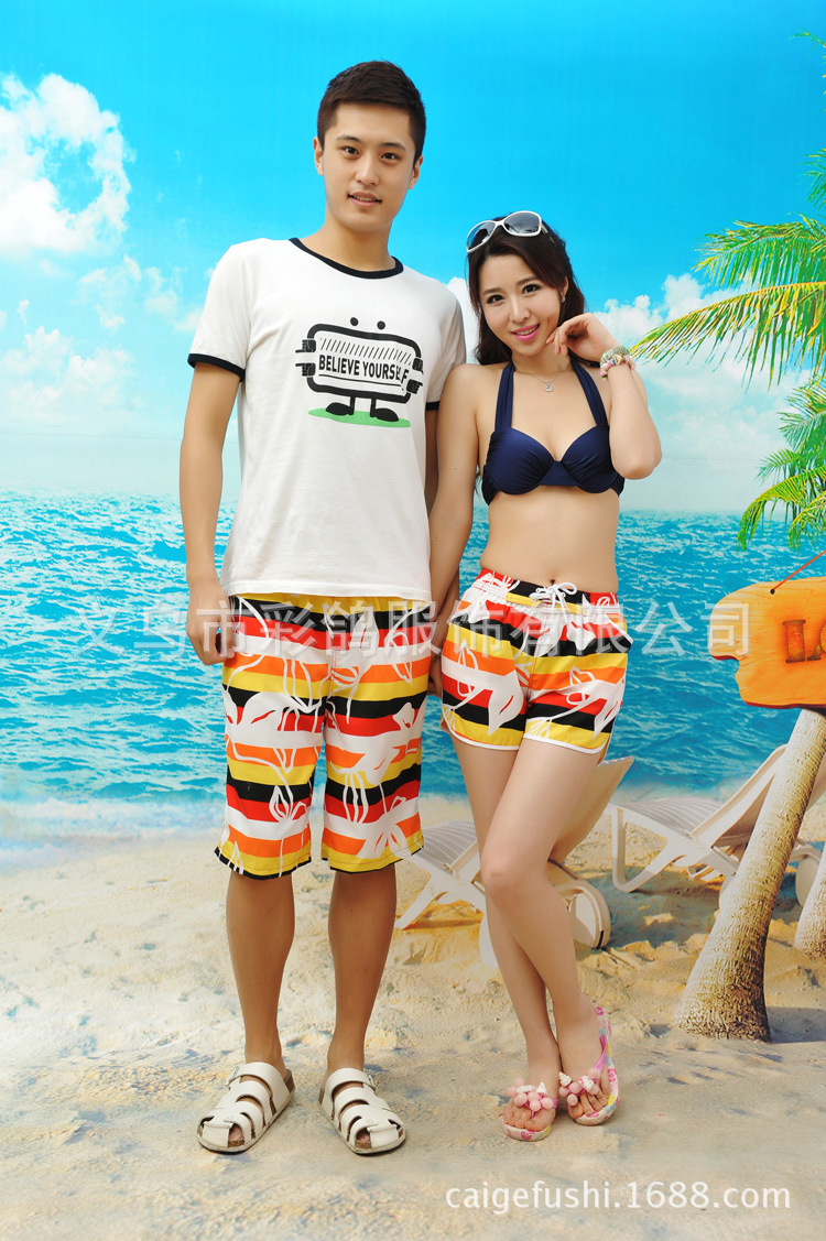 【爆款韩版 情侣装 <em>男女短裤</em> 沙滩裤 厂家<em>批发</em> 