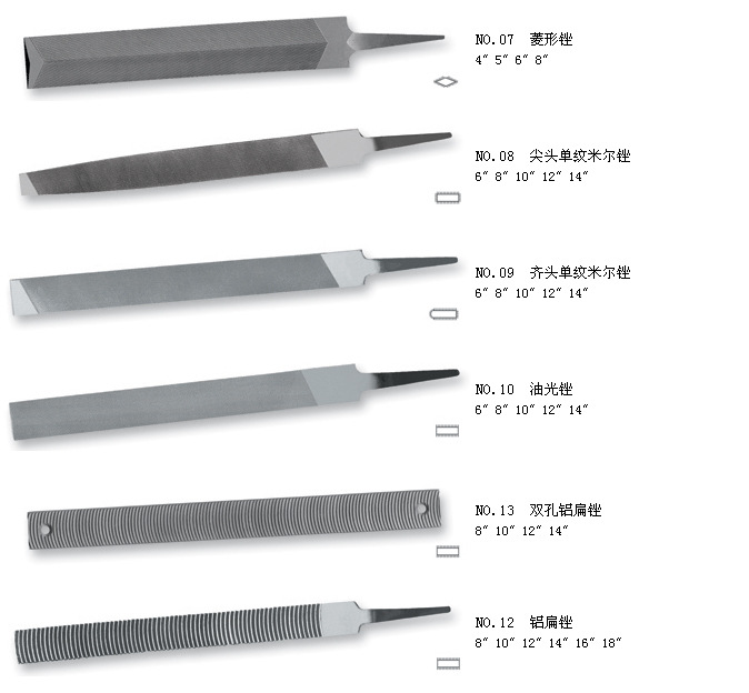 品牌厂家直销飞箭牌4寸,6寸,8寸等平板钢锉刀(方锉,三角锉)