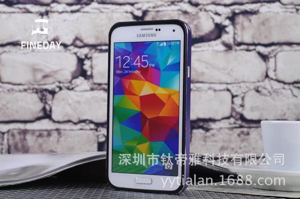 三星s5金属钢化玻璃手机壳 (29)