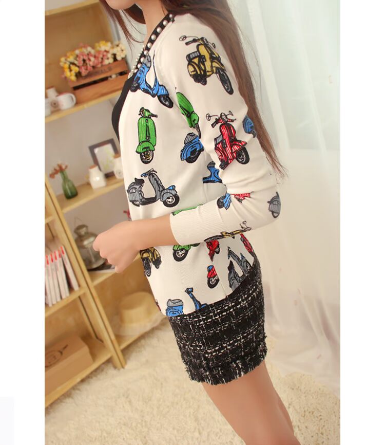 批发采购女式针织衫-2014春秋季新款女针织开