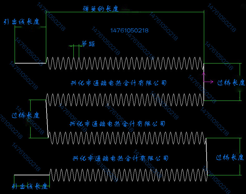 厂家直销电阻炉退火炉专用电热丝 高温电热丝 成型绕制 质量达标