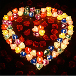浪漫心形蜡烛 生日求婚表白 心型蜡烛批发 摆图爱心蜡烛 厂家直销