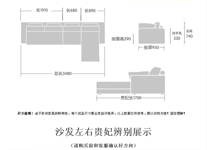 【梦梵】佛山厂家供应 现代客厅布艺沙发  转角沙发组合 一件代发