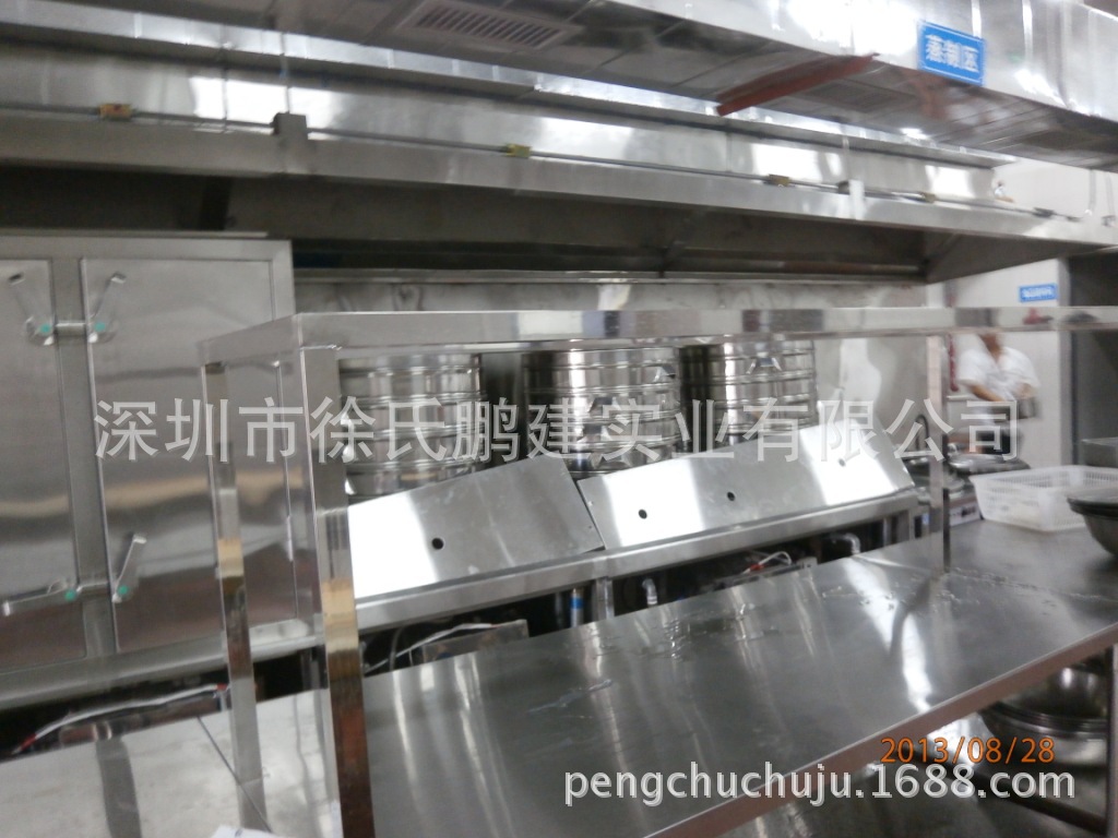 信息学院不锈钢厨房设备完工图
