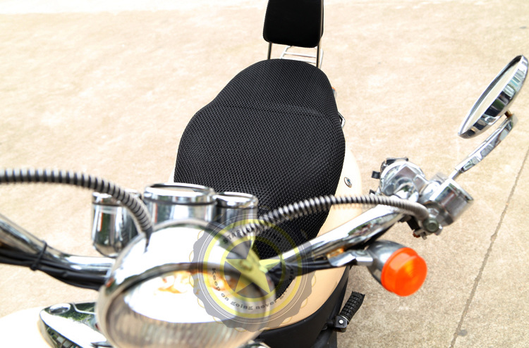 【厂家直销3D摩托车坐垫网\/隔热\/透气踏板车防