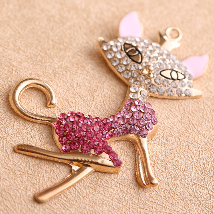 【厂价直销猫女郎diy合金配件 手机壳材料批发