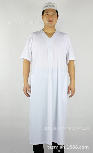 【online 厂家长期供应 穆斯林男士长袍 回族男