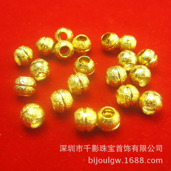 正品 路路通 转运珠子999千足金空心金豆豆18K黄金项链坠子编手链 图片_高清大图 - 阿里巴巴