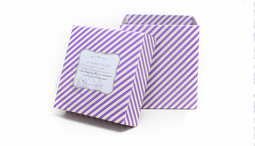 纸盒-供应时尚礼盒 高档礼品包装盒 斜条纹礼盒