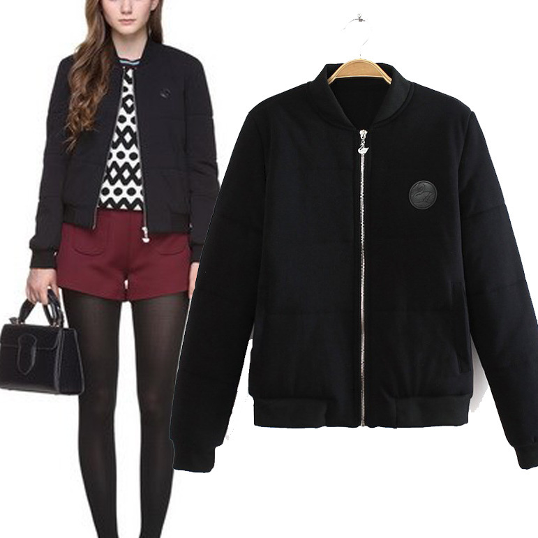 棉衣女 2014秋冬新款欧美<em>女式棒球服</em>长袖棒球