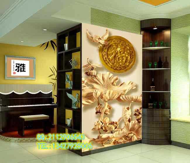 木雕荷叶 福4_conew1