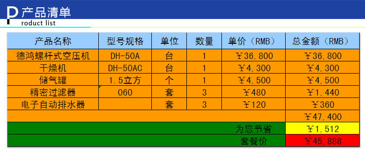 空压机套机50A-07