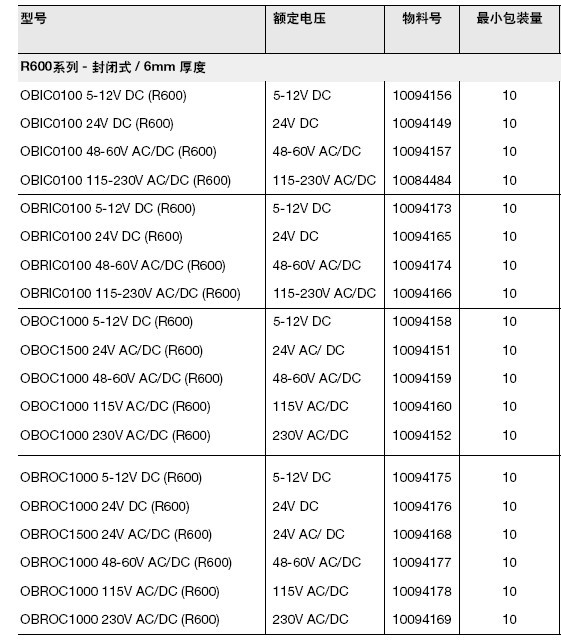 【ABB 低电压器 光电耦合器端子 OBIC0100 5