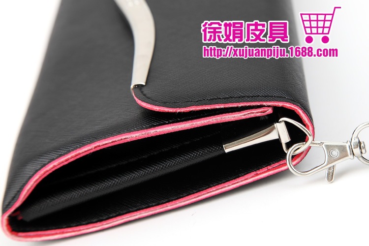 彩邊S型不加寬 女式長款手拿包單肩斜跨錢包26