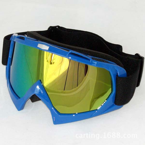 T815-7越野摩托车头盔风镜蓝色1