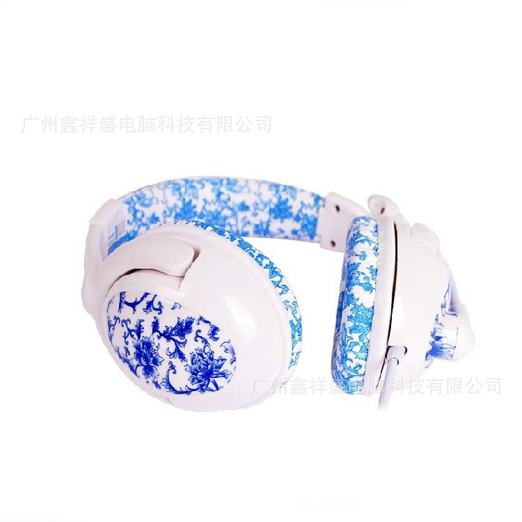 耳机-音王子 青花瓷系列 YWZ-国2 电脑头戴式游