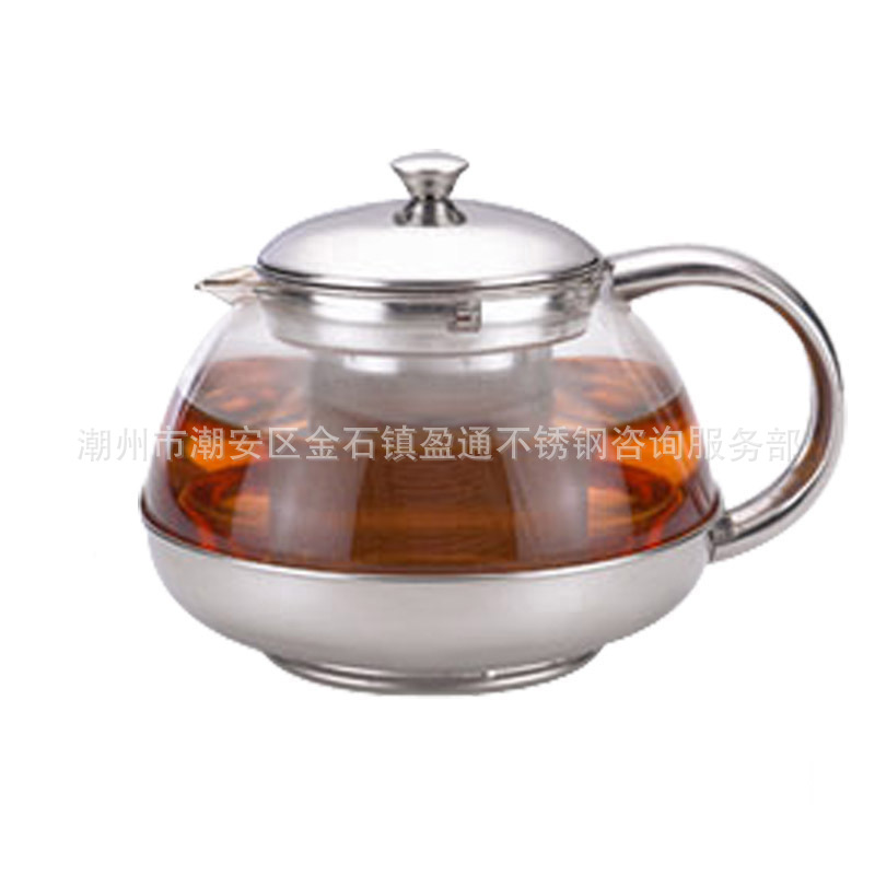【玻璃茶壶 太极壶 花茶壶 耐高温带滤网泡茶壶