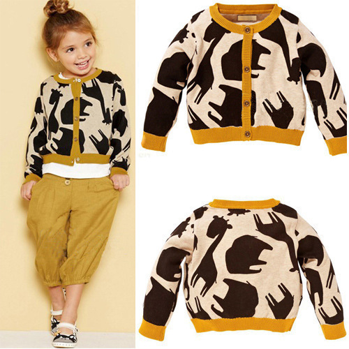 <em>女童开衫</em>外套<em>秋装</em>新款<em>针织衫</em>韩版外贸宝宝毛衣