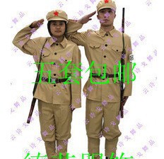 批发采购舞台服、表演服-六一军装演出服装男