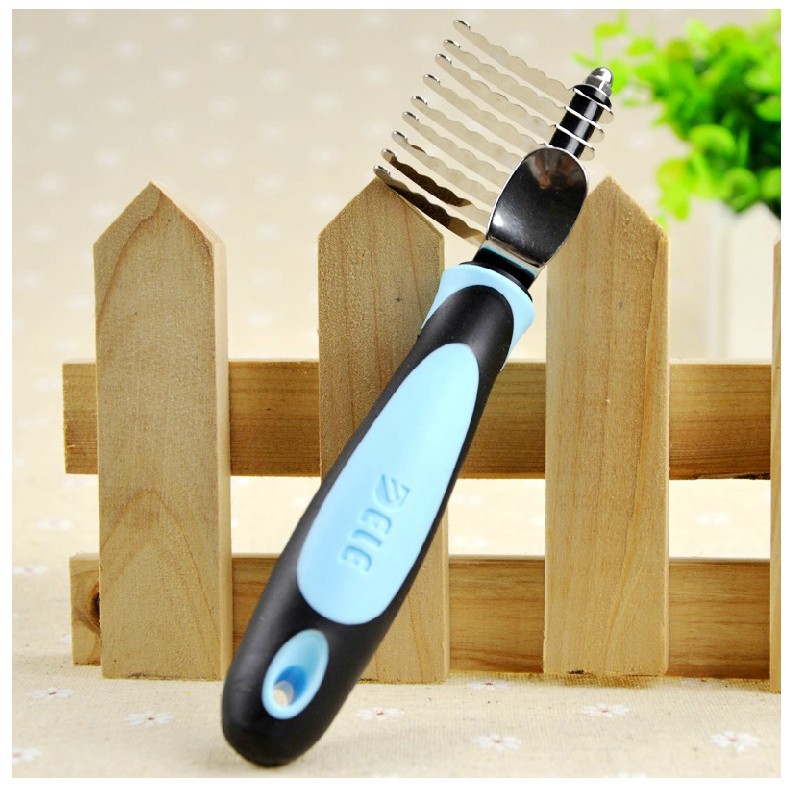 得乐开结梳 宠物不锈钢狗梳子 齿梳 宠物美容工