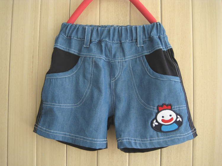 2014<em>夏季</em>童装<em>男童</em>牛仔卡通<em>短裤</em> 图片_高清大