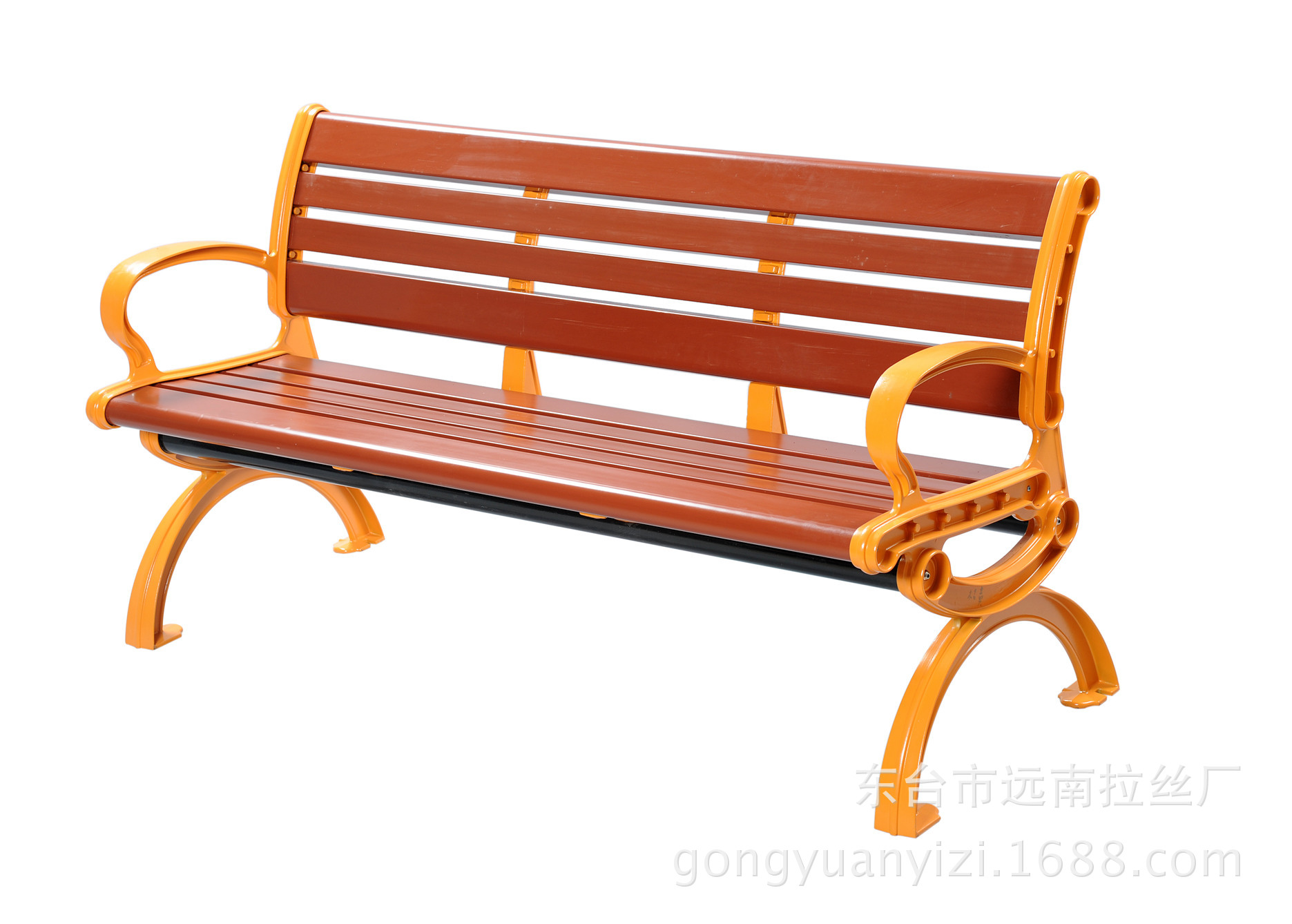 厂家直销塑木园林椅,塑木公园休闲椅, 塑木看台坐椅,欢迎订购