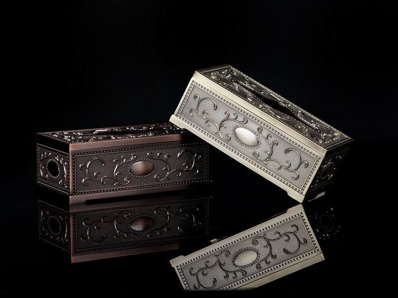 批发采购金属工艺品-厂家直销欧式金属纸巾盒