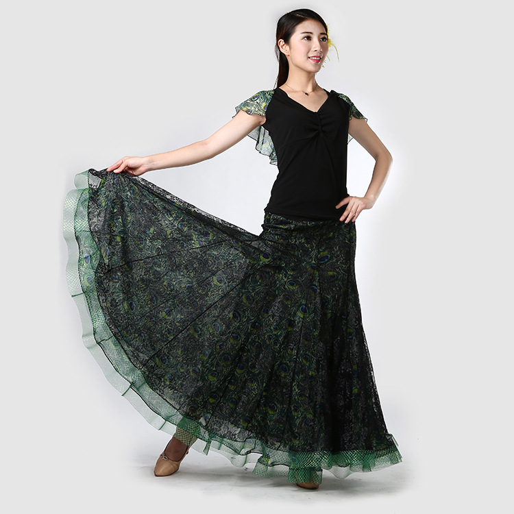 <em>舞蹈</em>服-<em>梵熙舞</em>摩登舞裙交谊舞裙广场舞舞服半