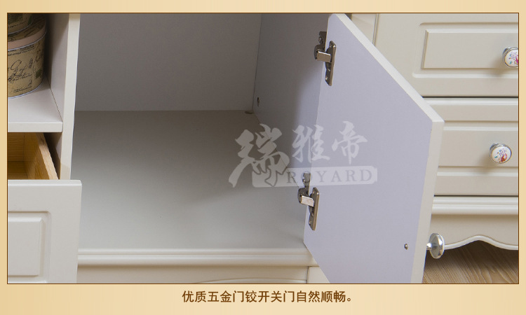 《厂家直销》 韩式实木1.6米 2.4米电视柜 橡木象牙白地柜