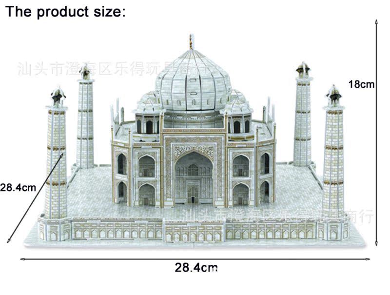 【世界名建筑模型】印度泰姬陵3d立体拼图 diy益智玩具 厂家直销