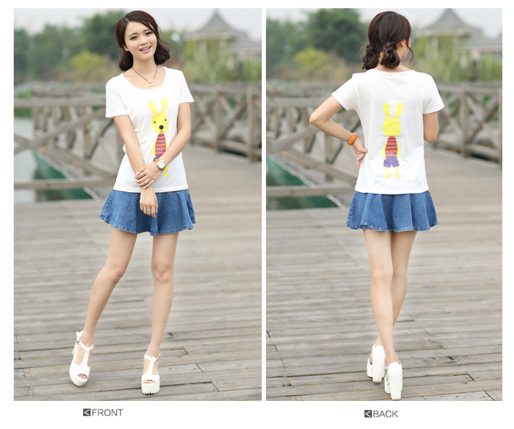 <em>t血女短袖</em>新款2014夏天<em>女短袖</em>学生<em>短袖</em>T桖<em>女</em>
