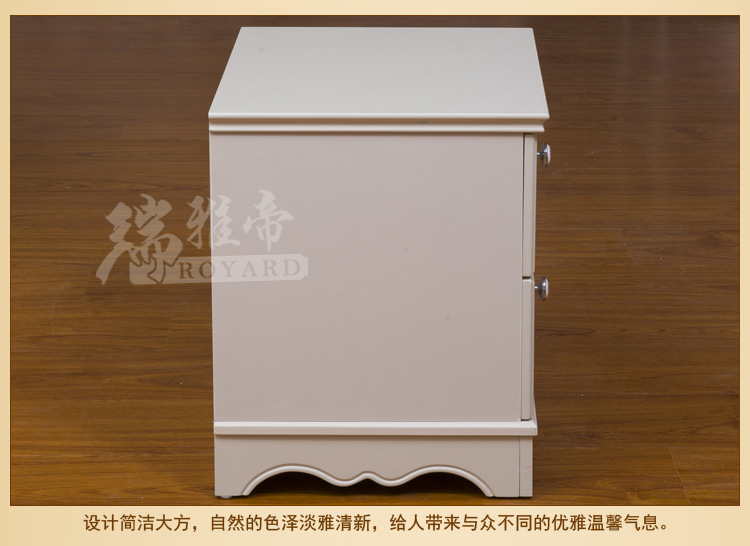 《厂价直销》田园家具实木床头柜简约床头柜象牙白质量保证