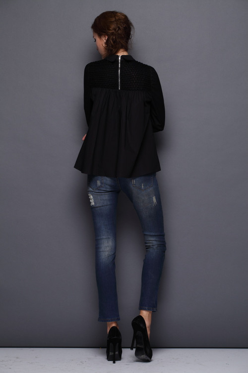 【2014春夏新款欧美外贸原单女装批发镂空钩