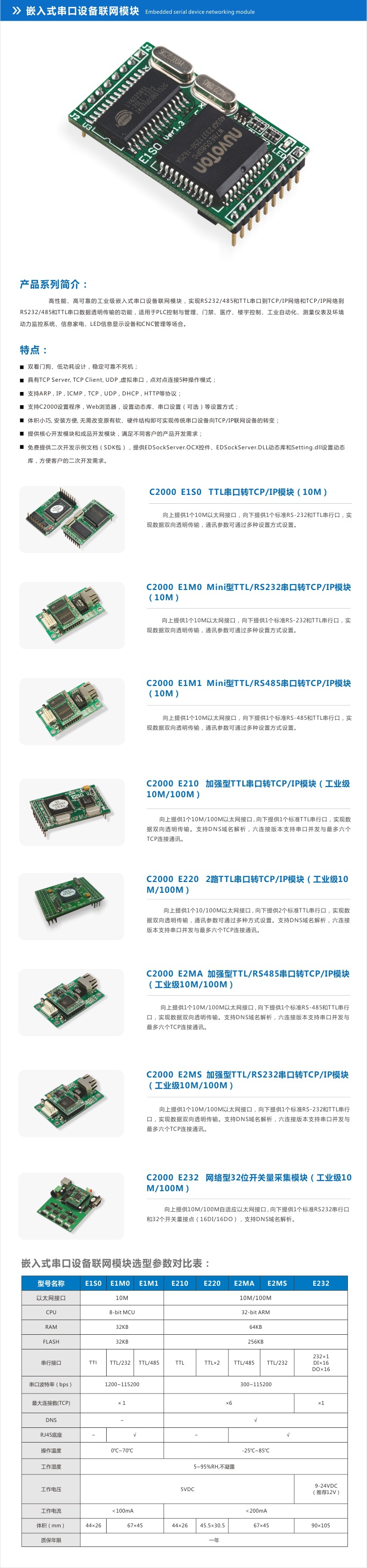 嵌入式联网模块