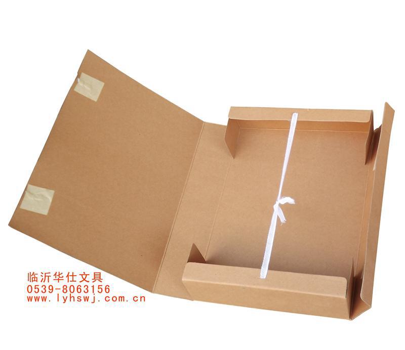 双裱牛皮纸牛皮卡折叠档案盒资料盒文件盒