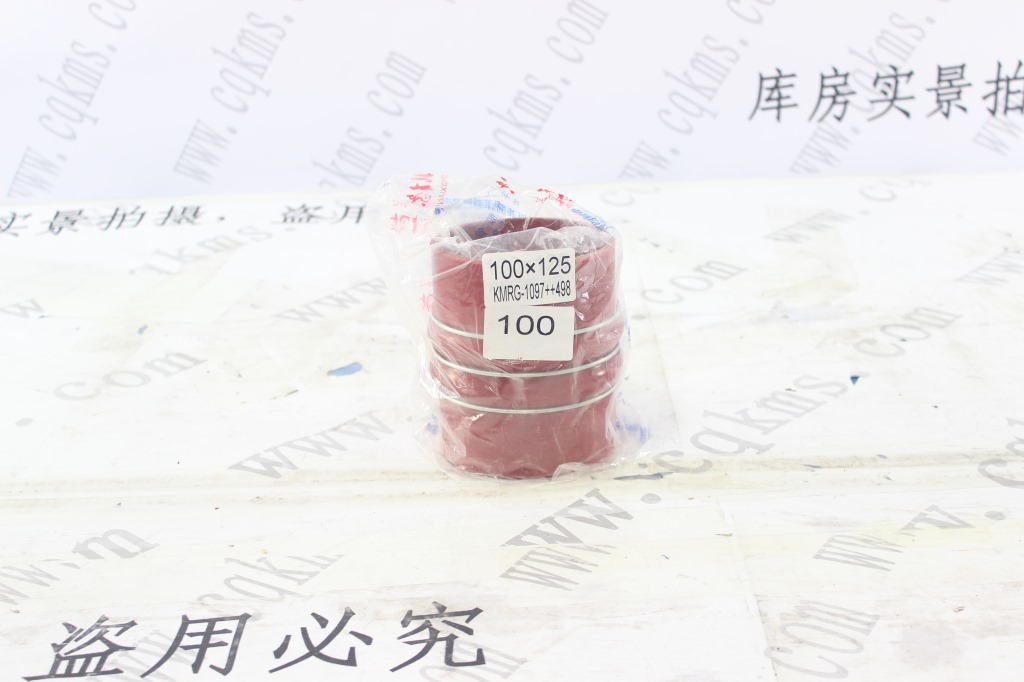 橡塑胶管KMRG-1097++498-胶管100X125-内径100X硅胶夹布管,红色钢丝3凸缘2直管内径100XL125XH110X-1