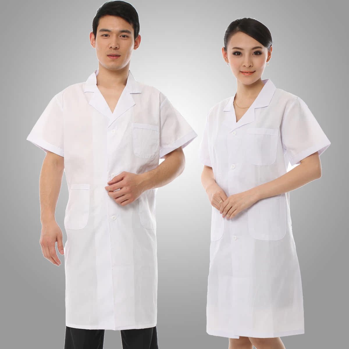 医用白大褂短袖女夏装 <em>护士服</em>医师美容师服装