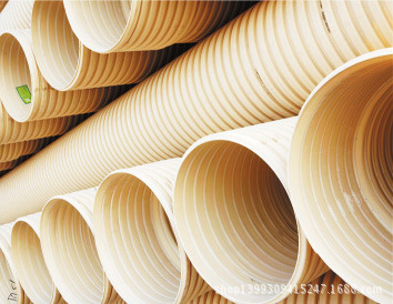 波纹管-现货供应园林排灌管 大口径PVC双壁波