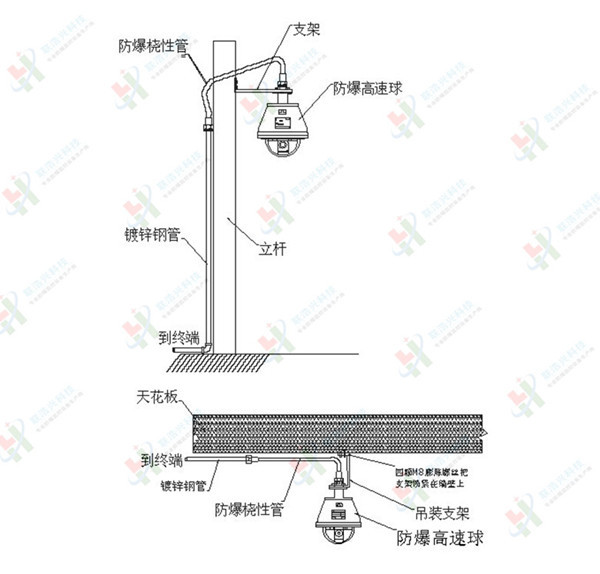 ***防爆网络高速球机 海康200万变焦机芯防爆球型摄像机防爆球机