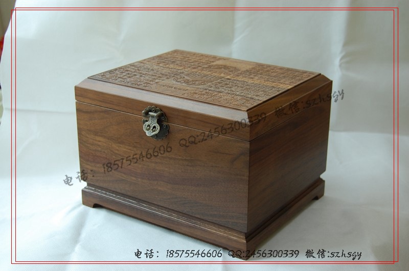 经典实木古典木盒 古典风格佛像木盒子 铜佛像木盒包装订做